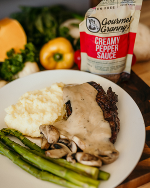 Liquid Heat and Serve Creamy Pepper Sauce - 6 x 200g Pouches