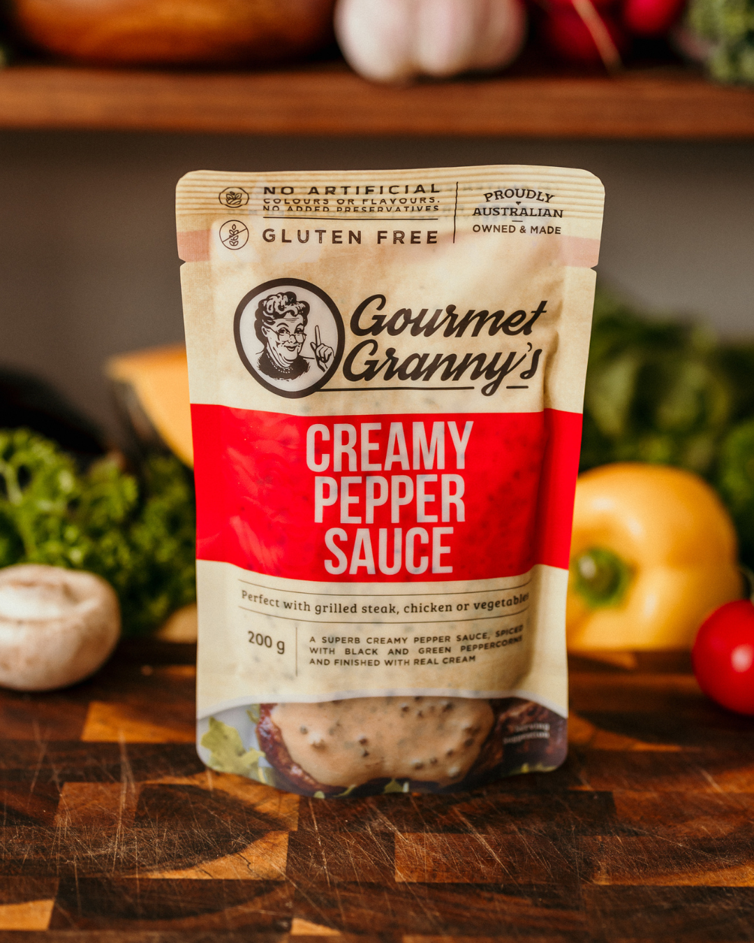 Liquid Heat and Serve Creamy Pepper Sauce - 6 x 200g Pouches