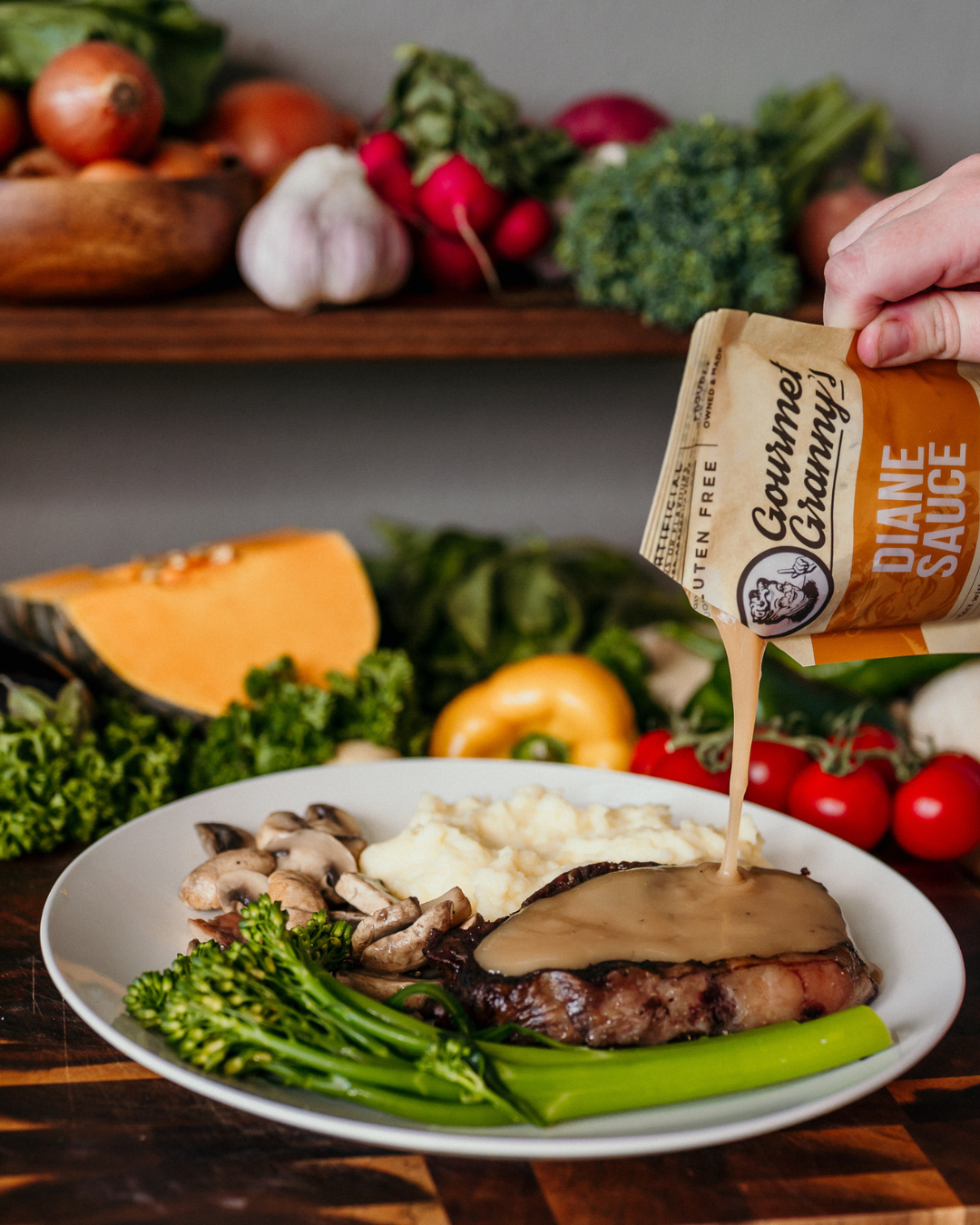 Liquid Heat and Serve Diane Sauce - 6 x 200g Pouches