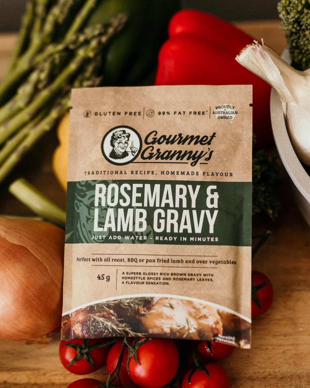 Rosemary and Lamb Gravy Mix - 12 x 45g Dry Powder Sachets