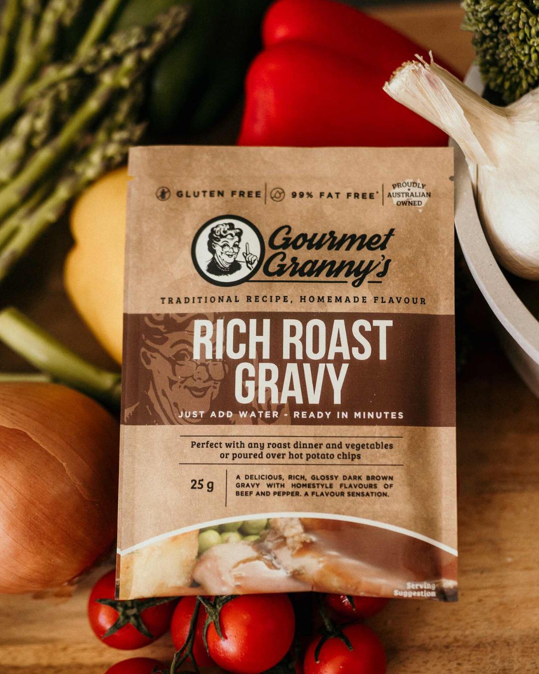 Rich Roast Gravy Mix - 12 x 25g Dry Powder Sachets