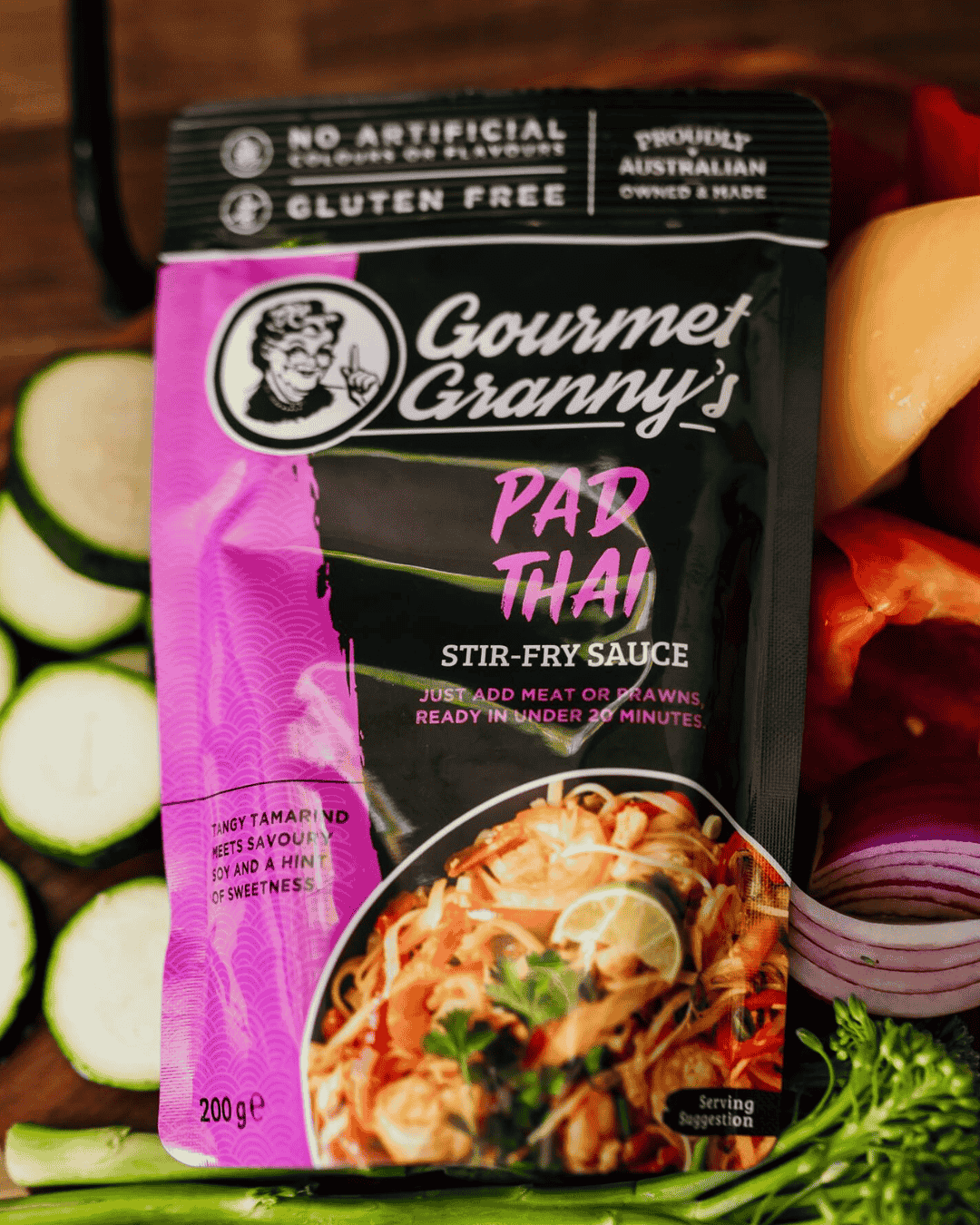 Pad Thai Stir-Fry Sauce - 6 x 200g Pouches
