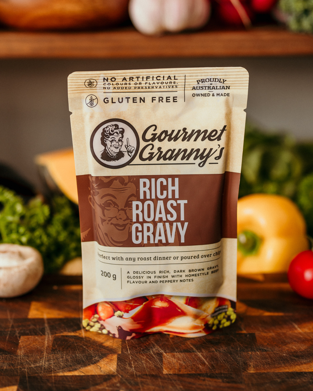 Liquid Heat and Serve Rich Roast Gravy - 6 x 200g Pouches