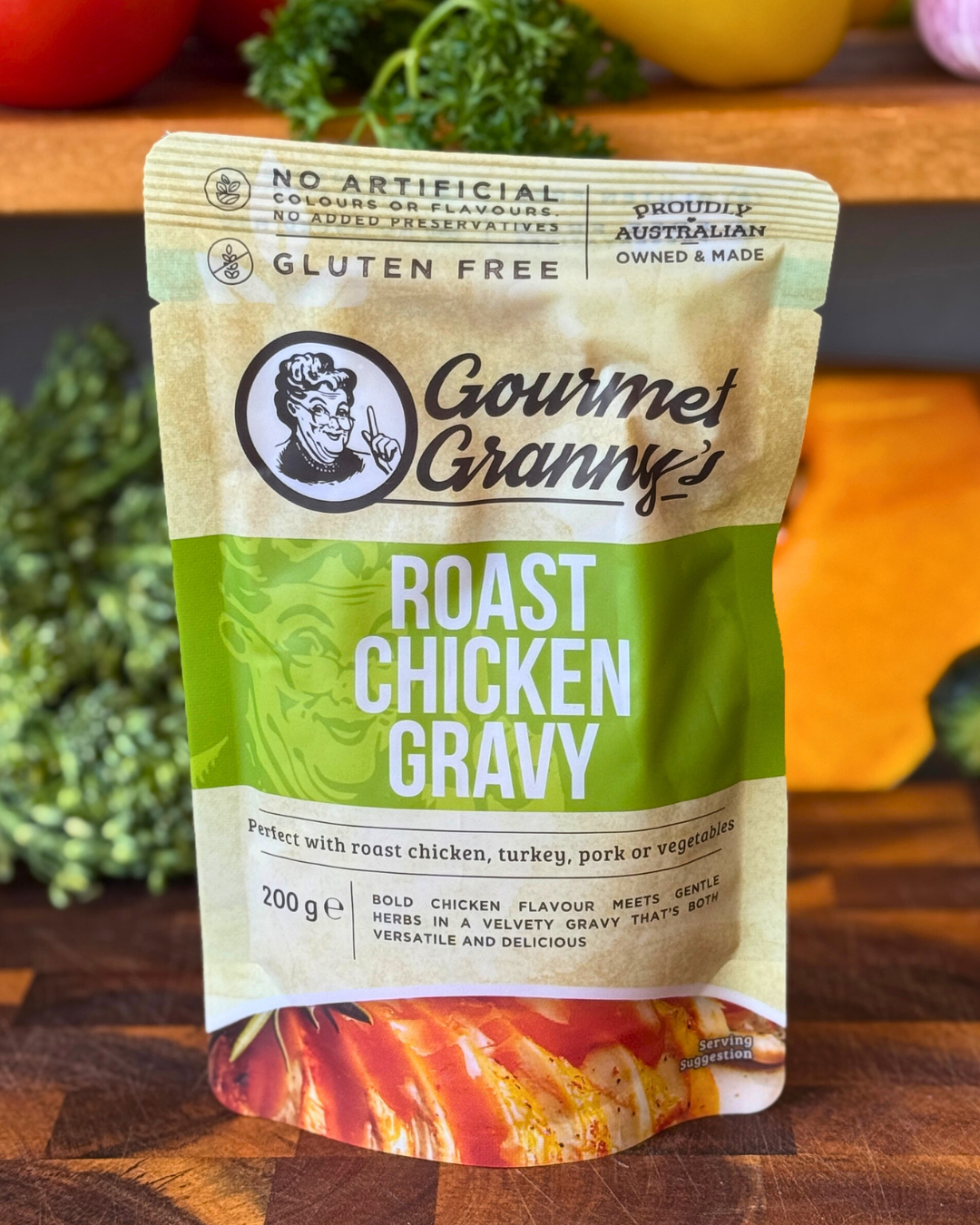 Liquid Heat and Serve Roast Chicken Gravy - 6 x 200g Pouches