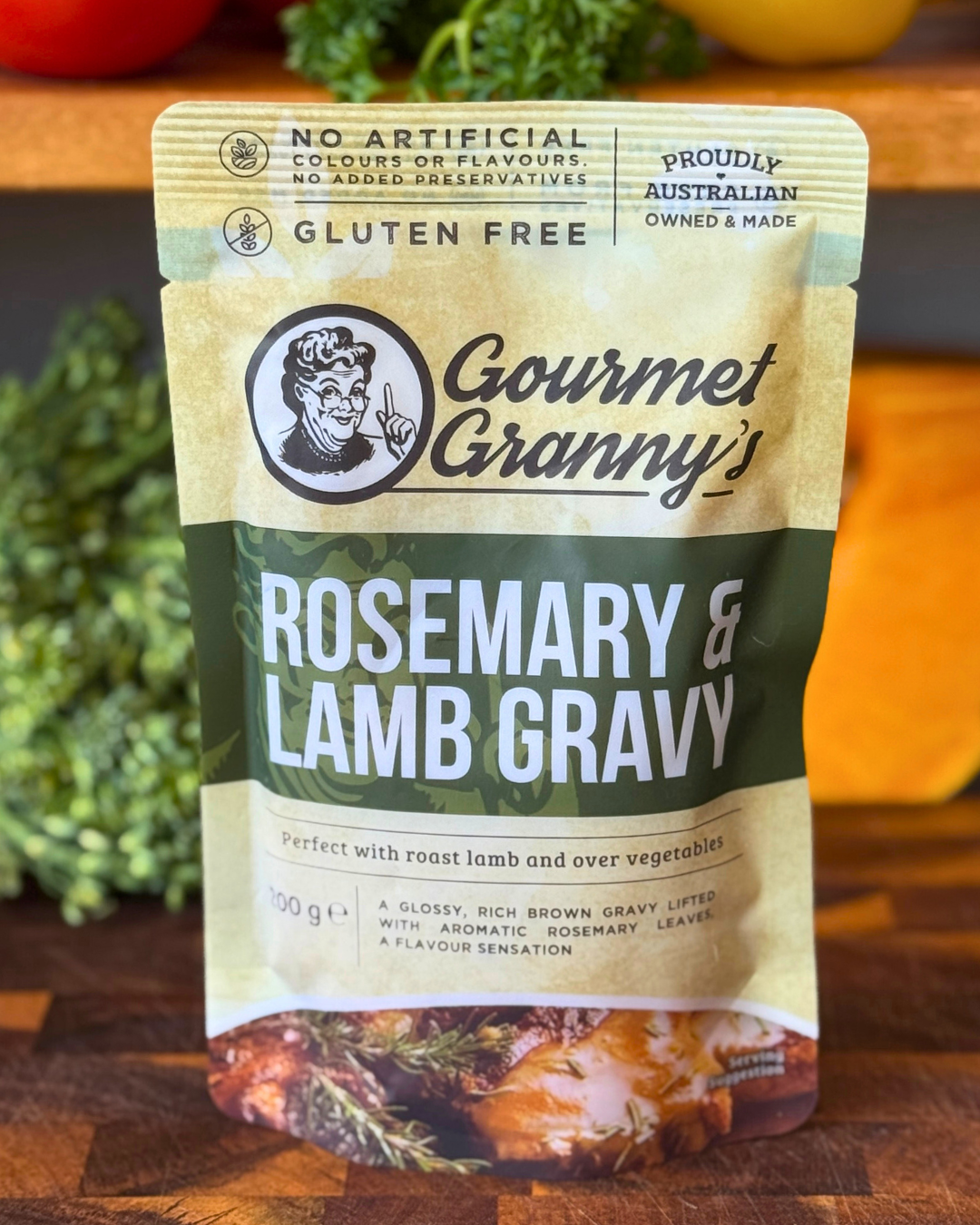 Liquid Heat and Serve Rosemary & Lamb Gravy - 6 x 200g Pouches