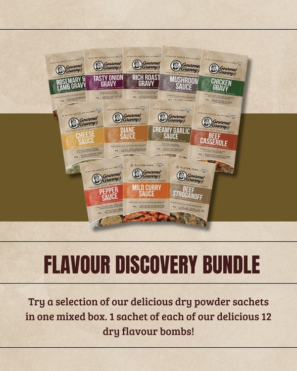 Quick Flavour Dry Powder Sachet Bundles - Gourmet Granny's