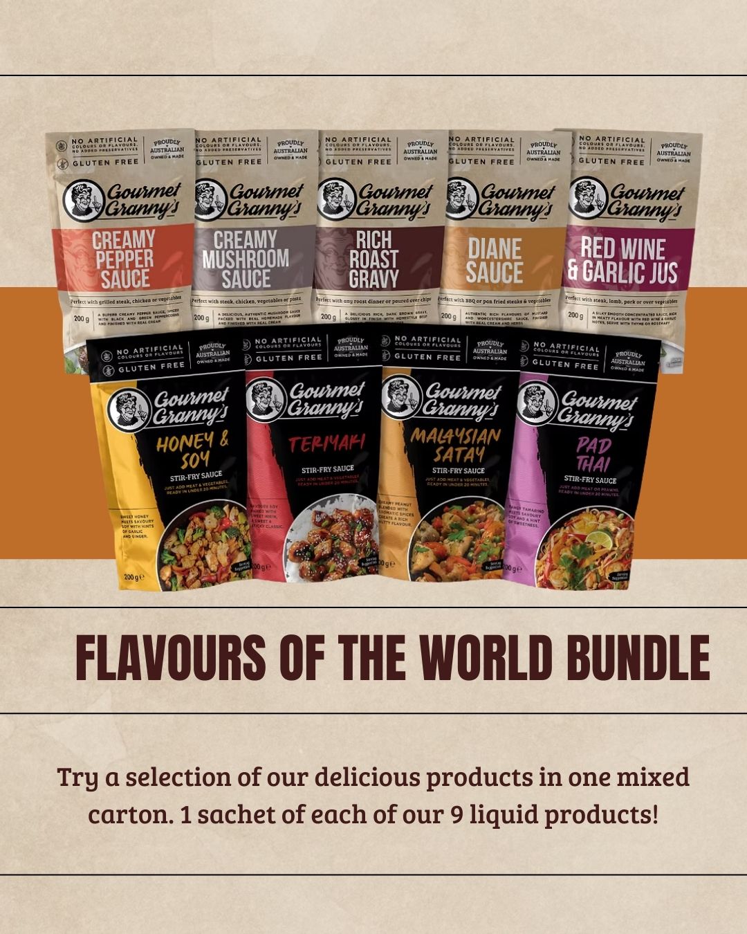 Flavours of the World Bundle - 9 x 200g Pouches