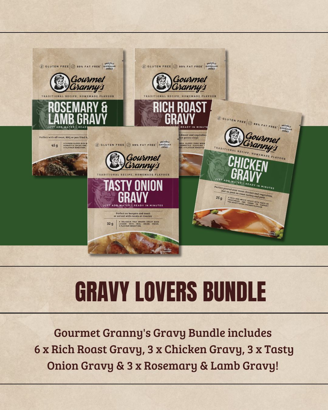Granny's Gravy Bundle - 15 Dry Powder Sachets