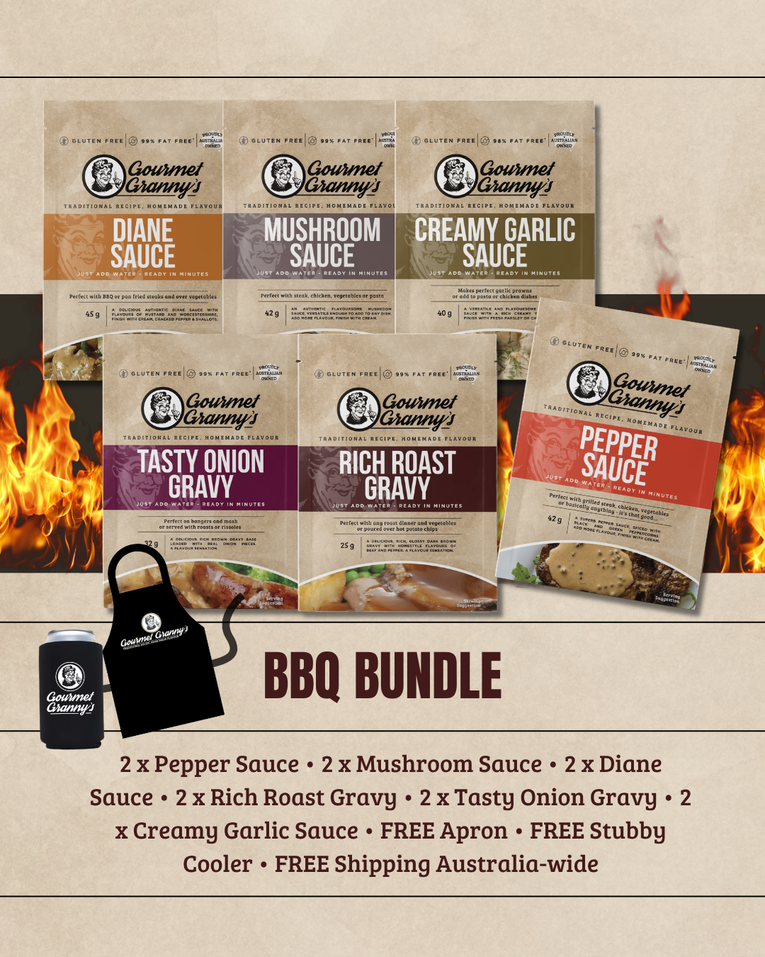 BBQ Bundle - 12 x Sachets + 2 FREE GIFTS + FREE Shipping